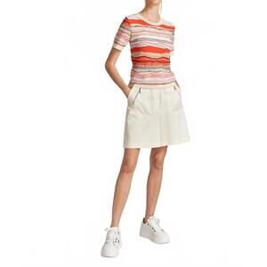 NEW TRICOT CHIC abstract top in orange multi